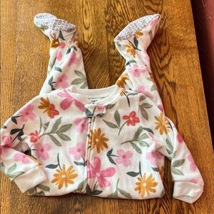 Carters Floral Fleece footies